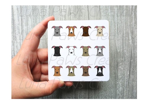 Italian greyhound coaster - italian,